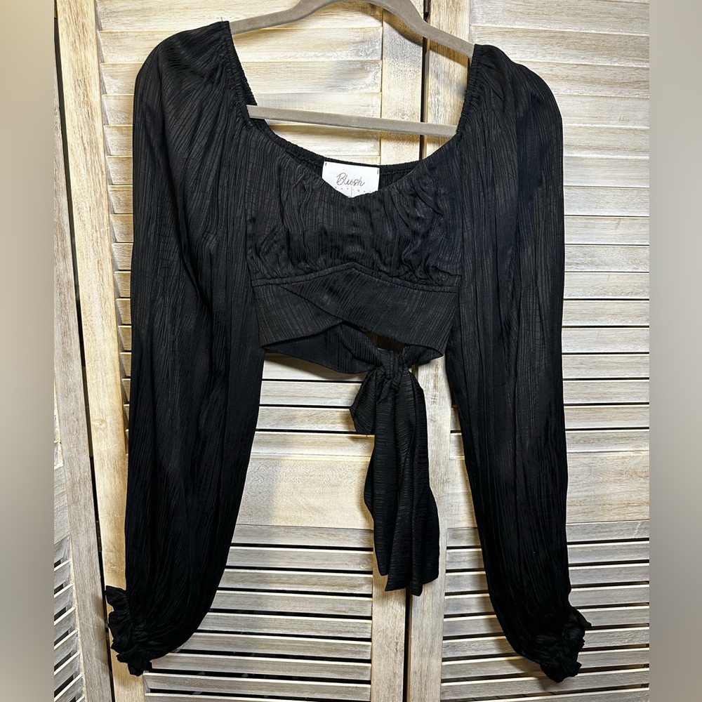NWT Blush Boutique Wrap Top